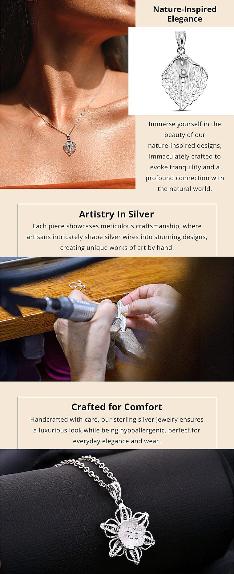 Artistry Collection Pendant in Sterling Silver Banner