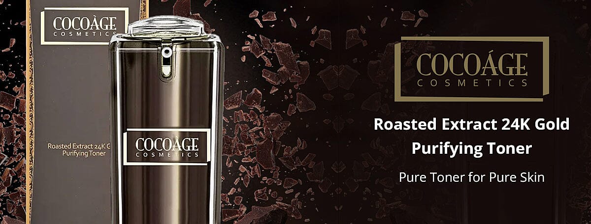 Cocoage Roasted Extract 24K Gold Purifying Toner Banner