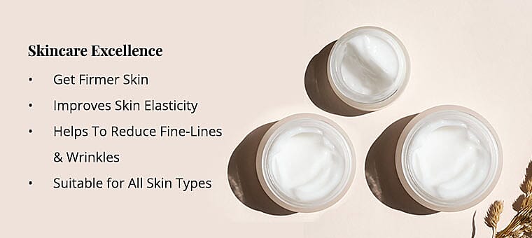 Collagen Creams With White Pearl Banner