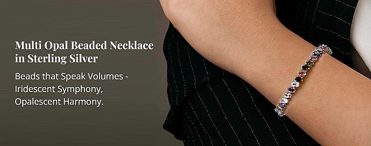 Multi-Tourmaline Tennis Bracelet in Sterling Silver Banner