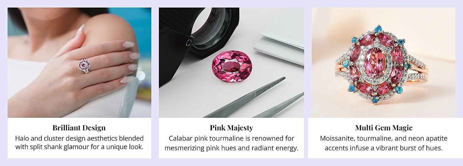 Natural Calabar Pink Tourmaline Ring Banner