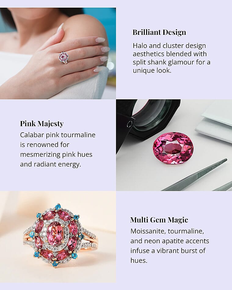 Natural Calabar Pink Tourmaline Ring Banner