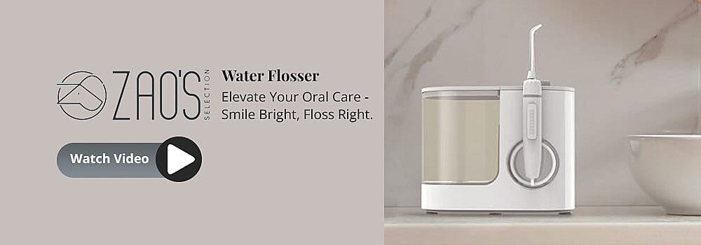 Zaos Water Flosser Banner