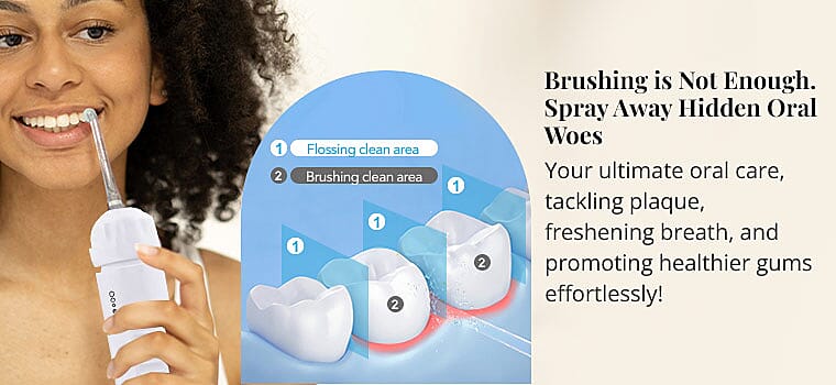Brushing is Not Enough. Spray Away Hidden Oral Woes Banner