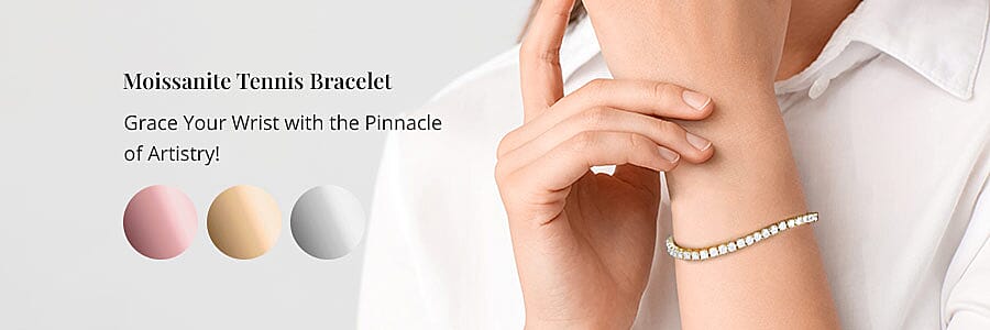 Moissanite Tennis Bracelet Banner