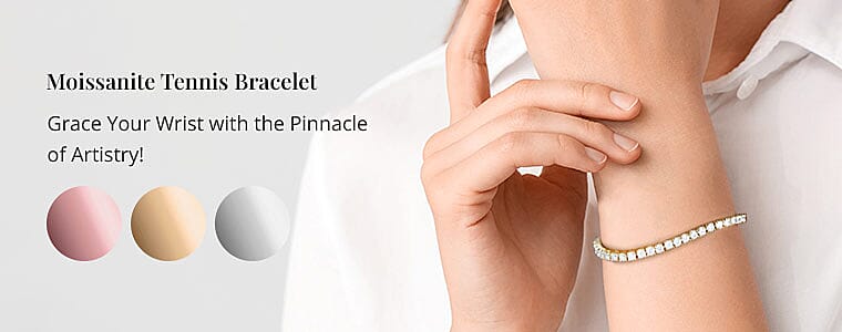 Moissanite Tennis Bracelet Banner