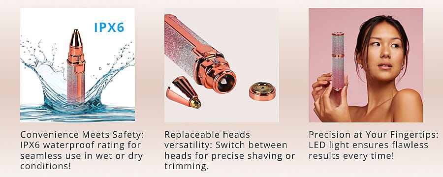 Buy Beautech 2-in-1 Rechargeable Waterproof Lady Shaver with