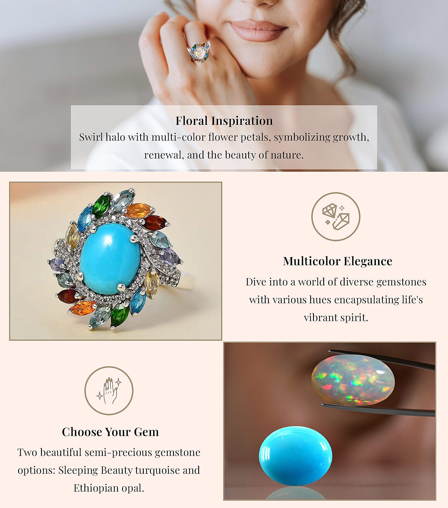 Sleeping Beauty Turquoise Tennis Bracelet in Platinum Over Sterling Silver Banner