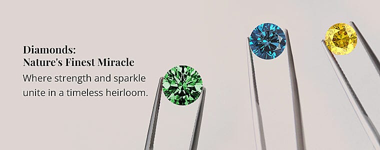 Diamonds: Nature's Finest Miracle Banner