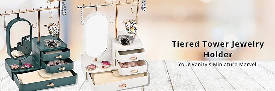 Tiered Tower Jewelry Holder Banner