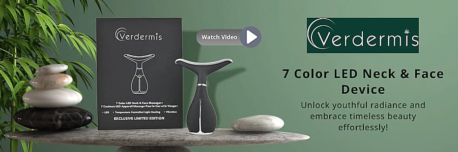 Verdermis 7 Color LED Neck & Face Device Banner