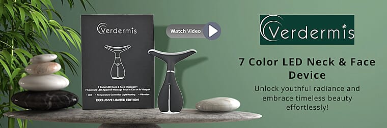 Verdermis 7 Color LED Neck & Face Device Banner