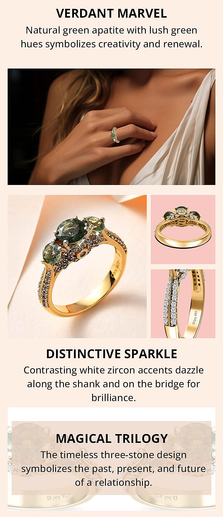 Tanzanian Natural Green Apatite and White Zircon Ring_EditedBanner