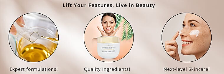 Lift Your Features, Live in Beauty Banner