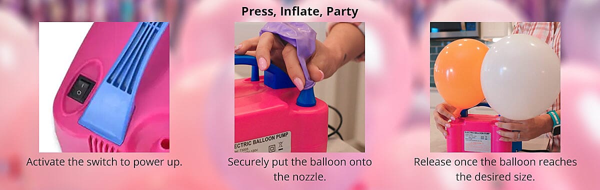 Pump Up the Party in Seconds Banner