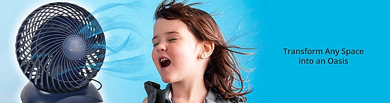 Symphony Home USB Portable Desk FanBanner