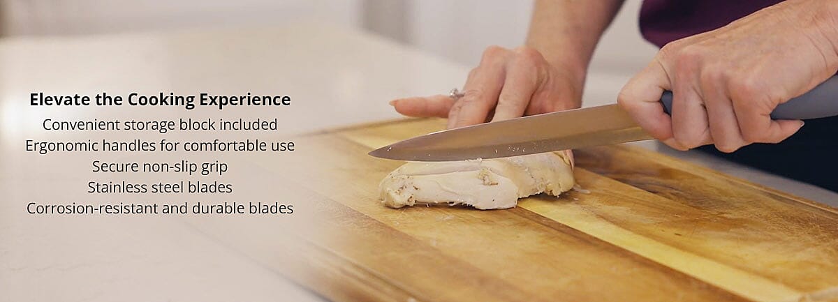 Convenient storage block included Banner