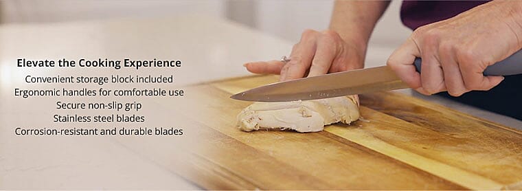 Convenient storage block included Banner