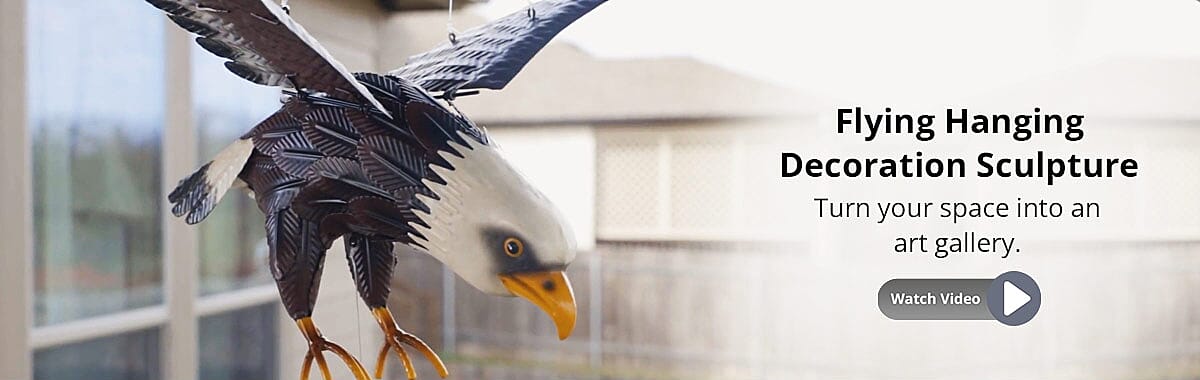 Flying Eagle Hanging Decoration Sculpture Banner