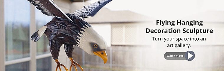Flying Eagle Hanging Decoration SculptureBanner