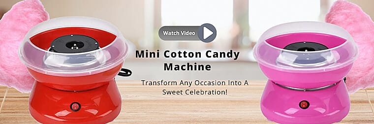 Mini Cotton Candy Machine Banner