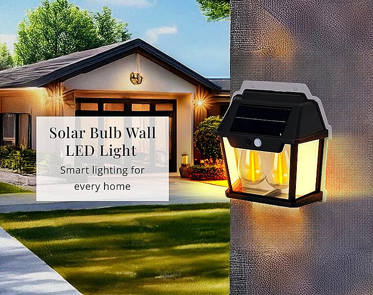 Solar Bulb Wall LED Light Banner