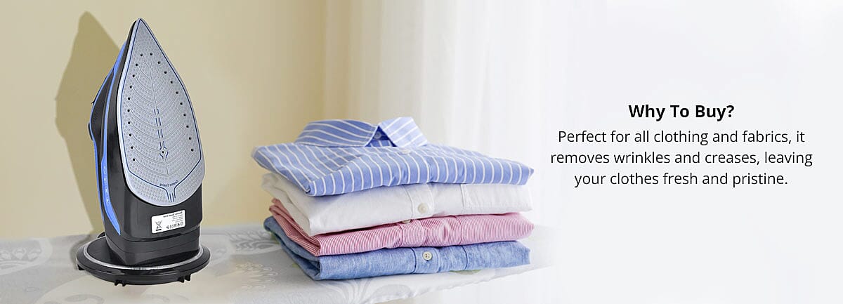 Cordless electric steam iron Banner