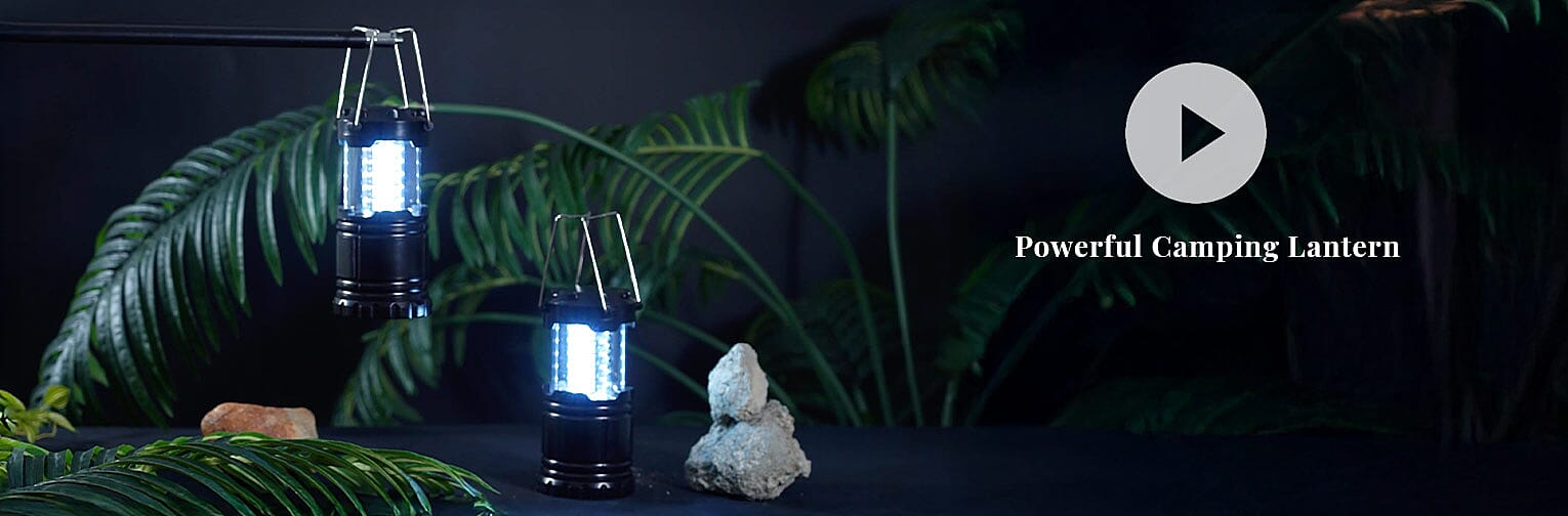 Powerful Camping Lantern Banner
