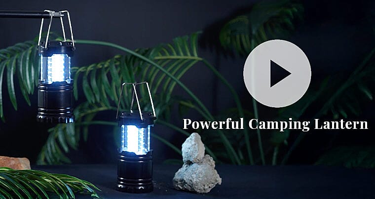 Powerful Camping Lantern Banner