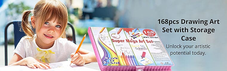 168pcs Drawing Art Set with Storage CaseBanner