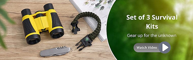 Set of 3 Survival Kits Banner