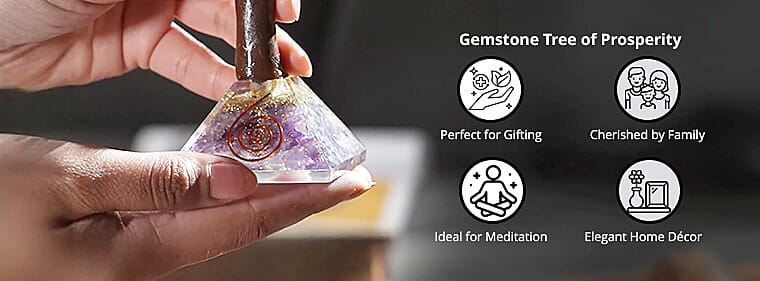 Pyramid Orgone Base for Energy Balance Banner