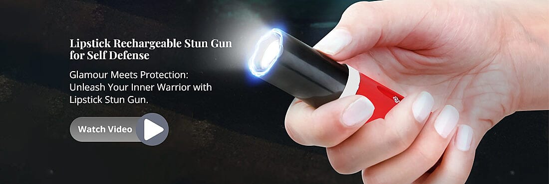 Lipstick Rechargeable Stun Gun for Self Defense Banner