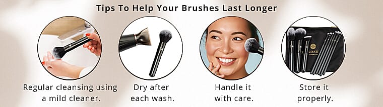 9 essential makeup brushes Banner