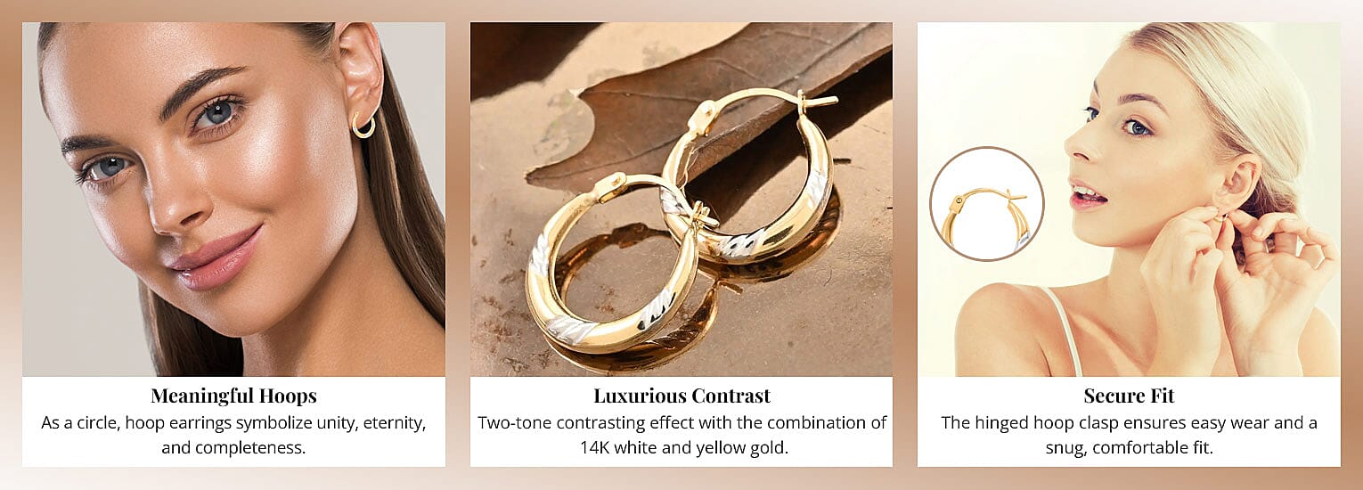 14K Yellow and White Gold Hoop Earrings_Edited Banner