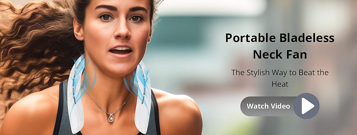 Portable Bladeless Neck Fan Banner