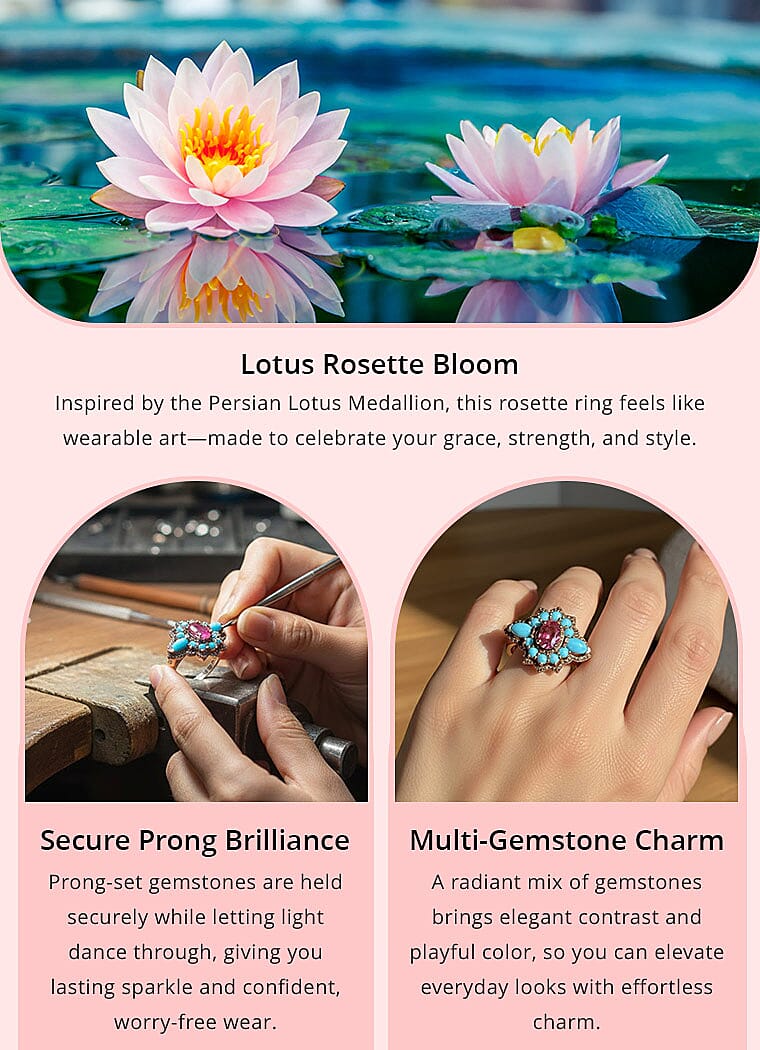 Ouro Fino Rubellite and Multi Gemstone 2.35 ctw Ring Banner