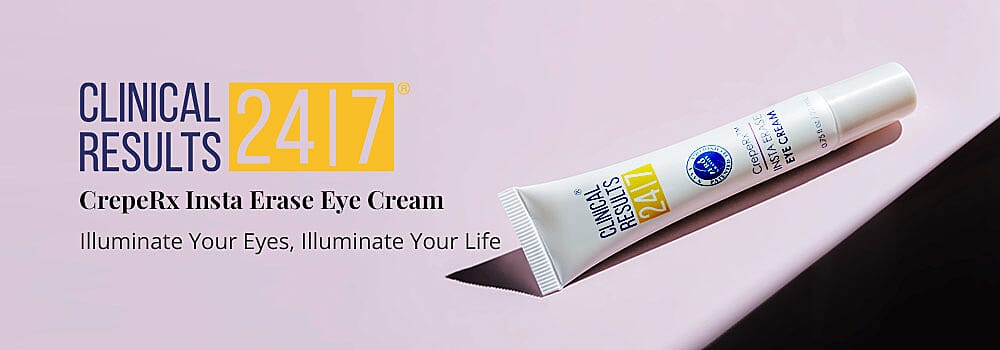Clinical Results CrepeRx Insta Erase Eye Cream Banner