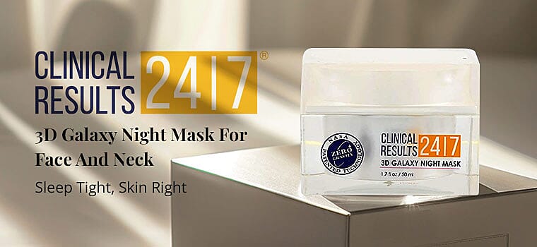 Clinical Results 3D Galaxy Night Mask For Face And Neck Banner