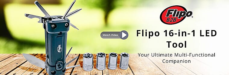 Flipo 16-in-1 LED Tool Banner