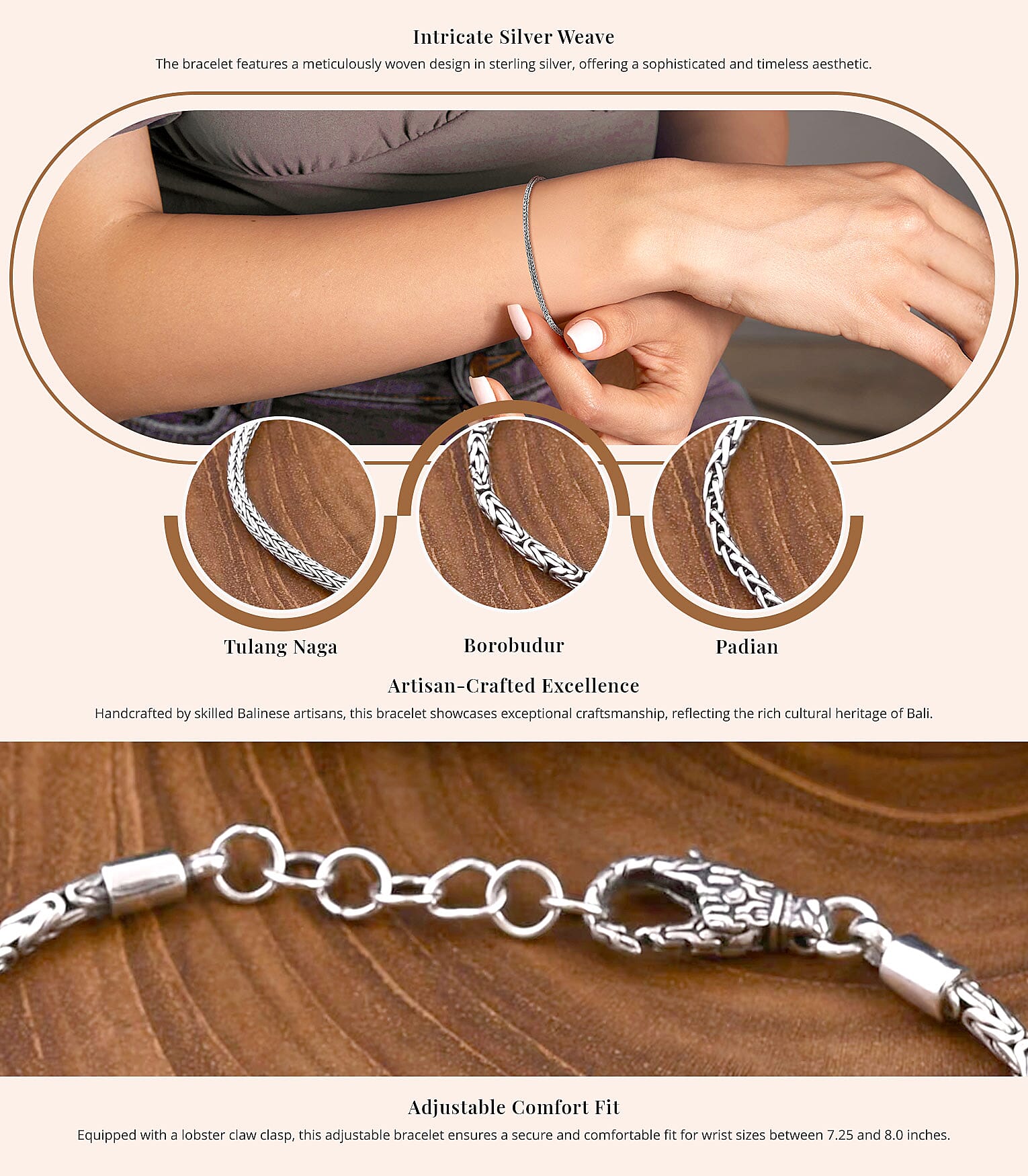 Bali Legacy Tulang Naga Bracelet in Sterling Silver Banner