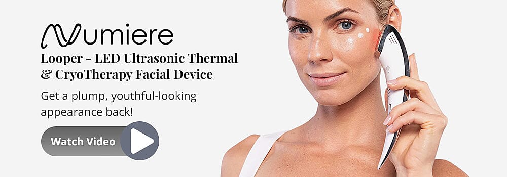 Numiere Looper - LED Ultrasonic Thermal & CryoTherapy Facial Device Banner