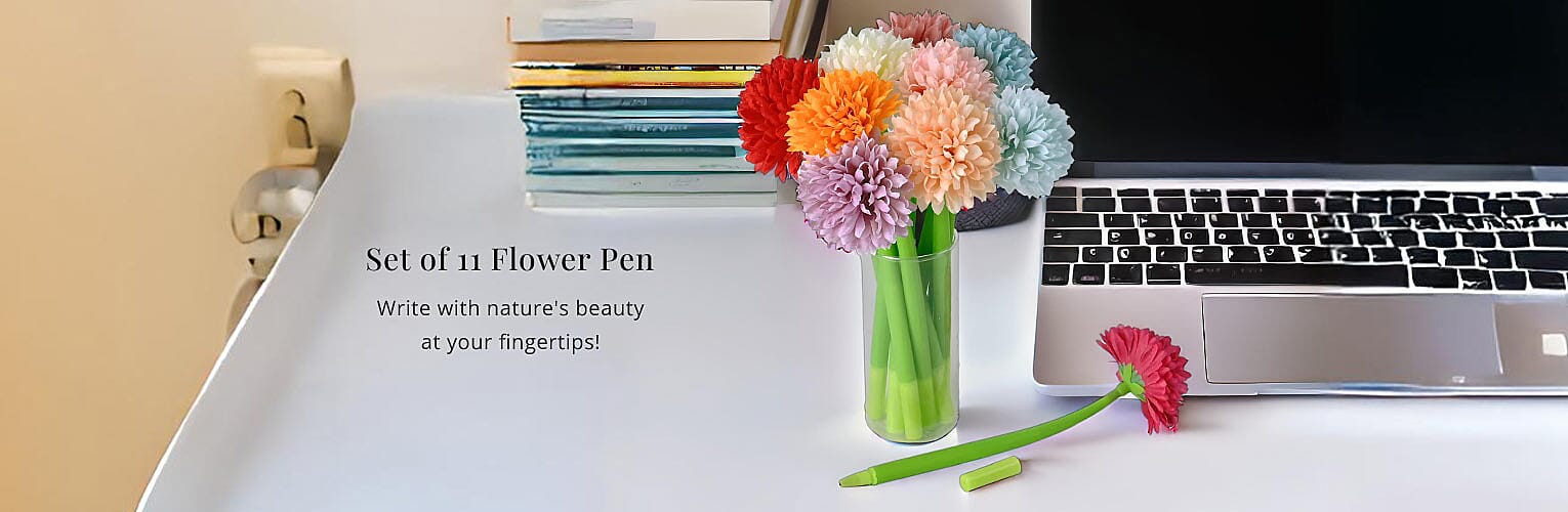 Set of 11 Flower Pen Banner