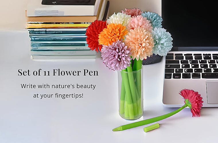 Set of 11 Flower Pen Banner