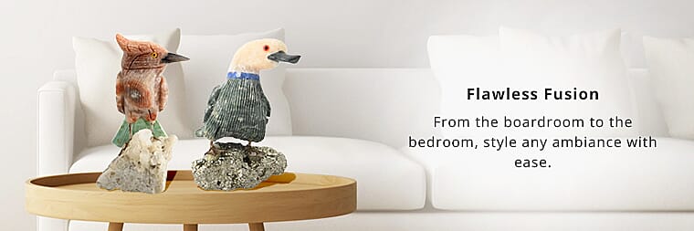 Hand-Carved Multi Gemstone FigurineBanner