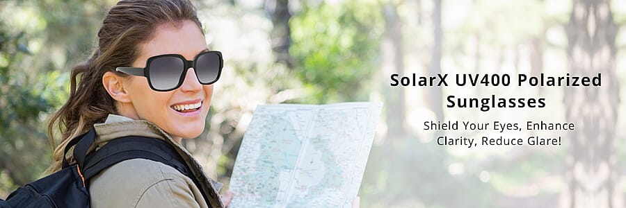 SolarX UV400 Polarized Sunglasses Banner