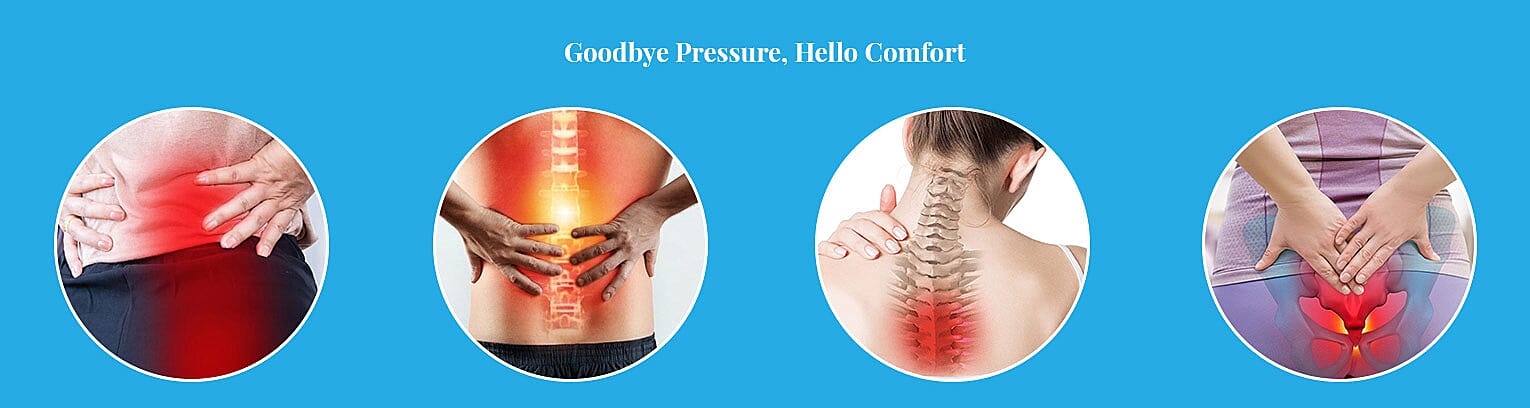 Goodbye Pressure, Hello Comfort Banner