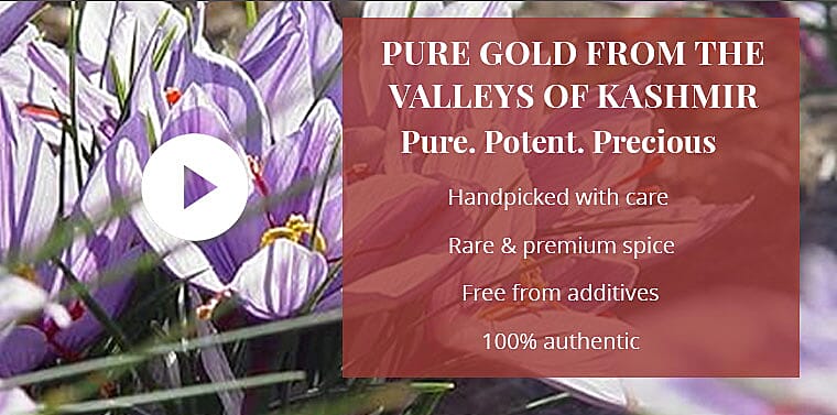 Pure Gold from the Valleys of Kashmir Banner