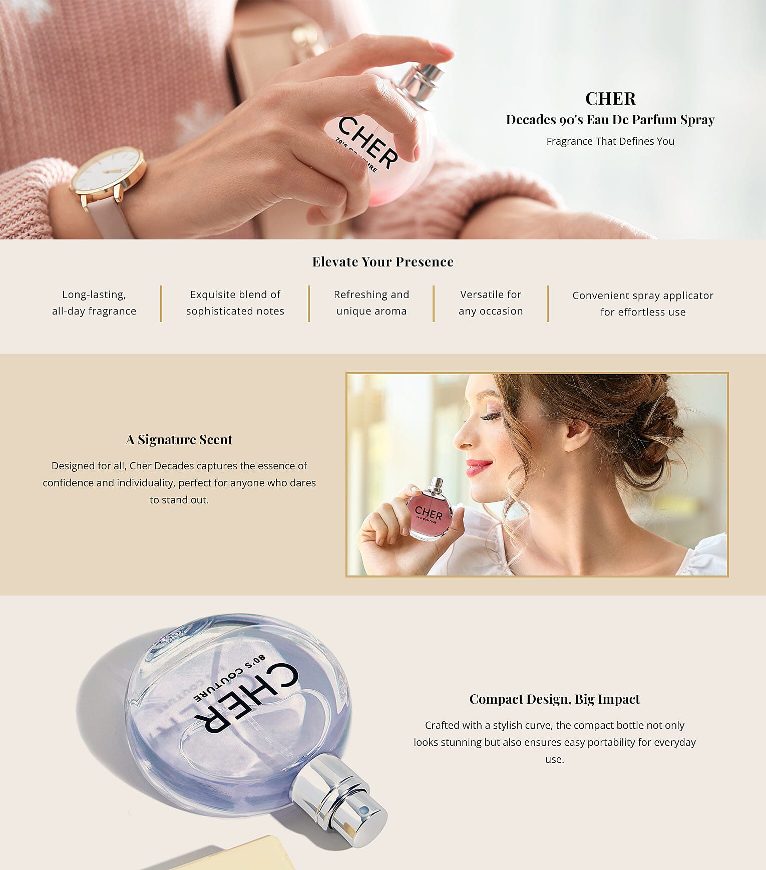 Cher Decades 80's Eau De Parfum Spray Banner