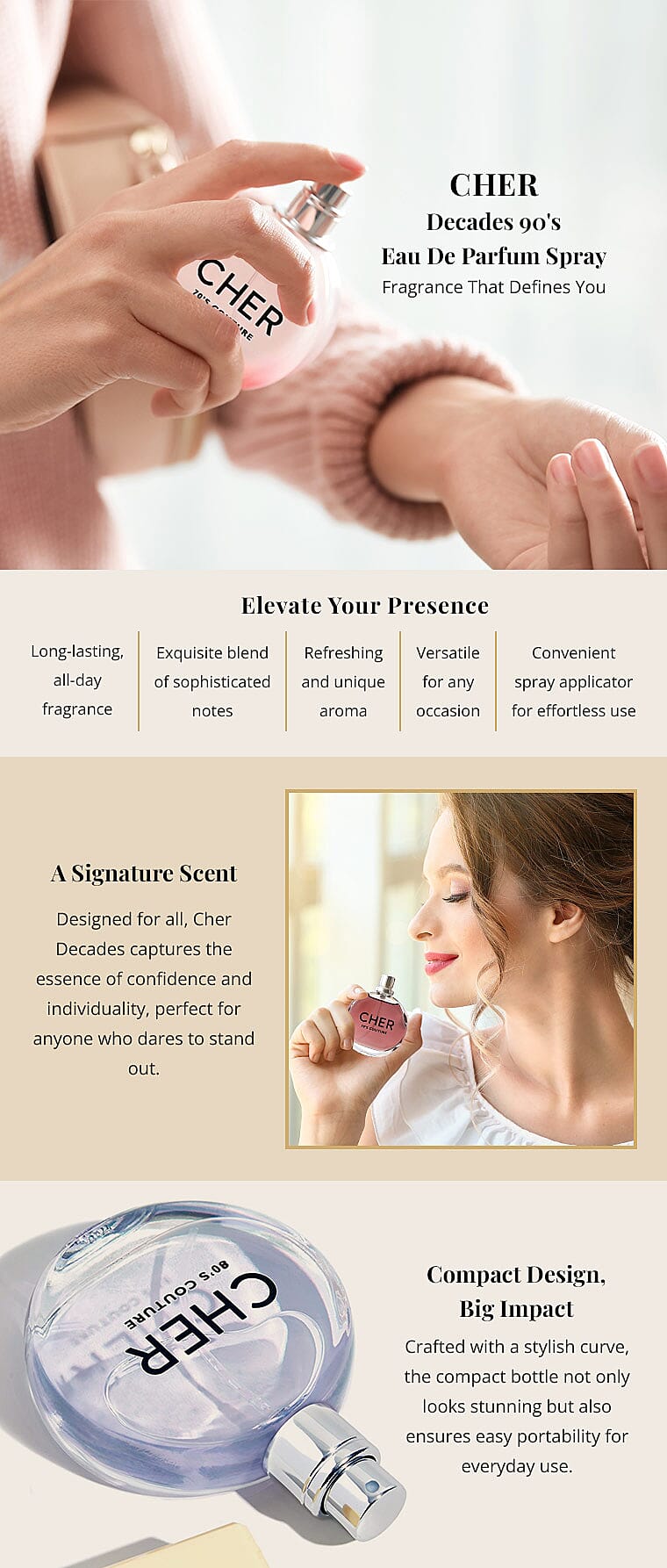 Cher Decades 80's Eau De Parfum Spray Banner